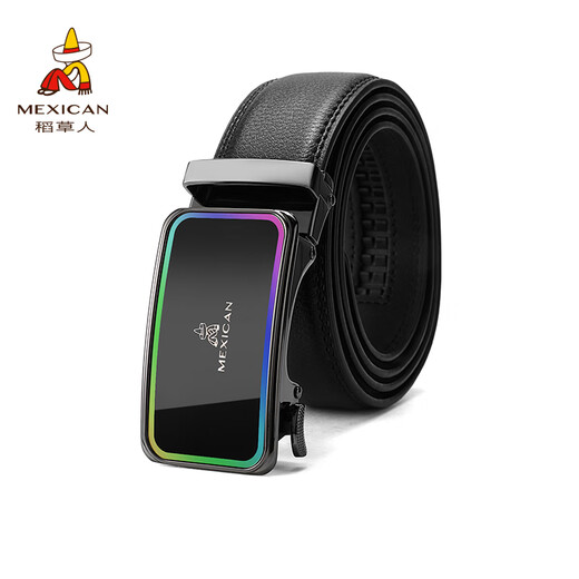 Scarecrow Men's Belt Men's Automatic Buckle Genuine Leather Business Casual Pants Belt New Year's Gift for Boys' Dads