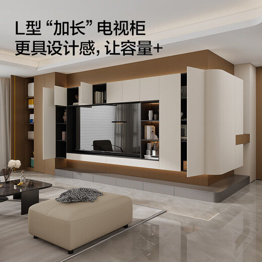 Quanyou (QUANU) Quanyou whole house customized overall bedroom wardrobe living room TV cabinet storage cabinet sideboard whole furniture cabinet customization 15 packages (the specific amount is subject to the design plan)
