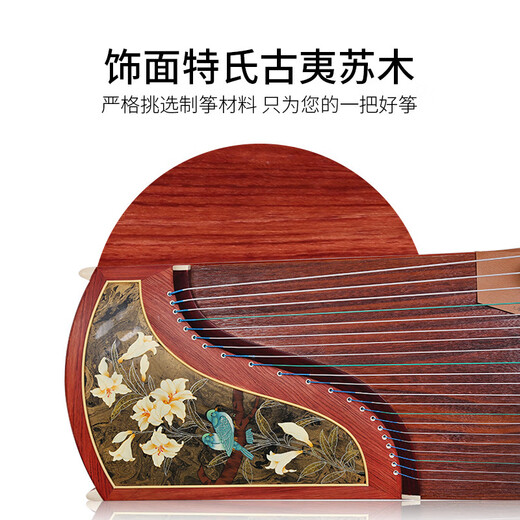 敦煌牌古筝694PP浮光溢彩云裳含露百合特氏古夷苏木演奏古筝乐器 随机发