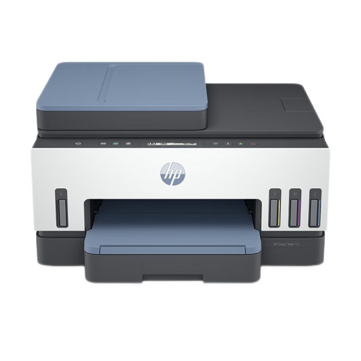 HP (HP) Tank755 Tank725 continuous color inkjet printer for home ink bin home office three-in-one print copy scan tank tank755 (three-in-one/automatic double-sided/paper feeder/wireless) standard configuration