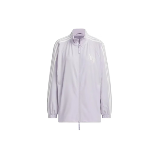 
Adidas Clover Jacket Women's Spring 2025 New Loose Casual Sportswear Stand Collar Woven Windproof Jacket JI9767 Purple M