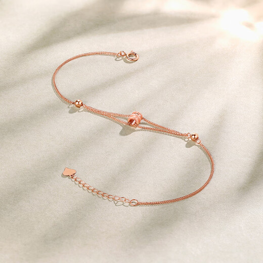 Saturday Fuhong 18K gold temperament small waist K gold bracelet for women C0711828 16+3cm birthday gift