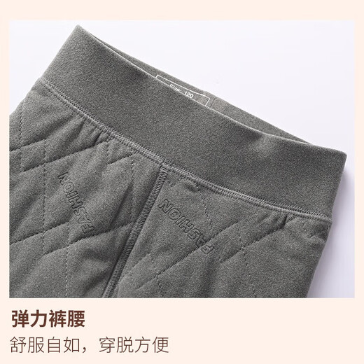 马克华菲（MARK FAIRWHALE）儿童校服神器男女童保暖套装2025新款冬季羊毛中大童马甲棉裤 纯色粉色+纯色粉色 140