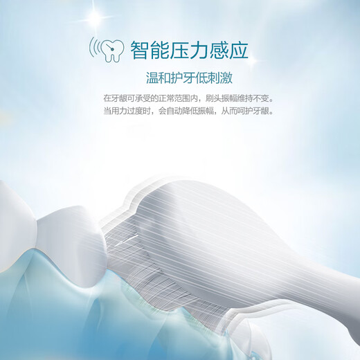 Panasonic Tooth Guard Electric Toothbrush Suitable for Sensitive Gums Removes Stain and Protects Gums Intelligent Pressure Sensing 3 Teeth Cleaning Modes Gift DC12 to Boyfriend or Girlfriend White