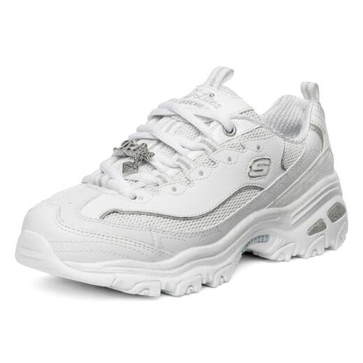 Skechers Frauenschuhe für den Sommer im Freien Anti-Rutsch-Kee-Resistenten Diamond Black-and White Casual Sports Panda Dad Schuhe 12241 Black/12241/Bkwbkw 36