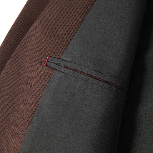 Shanshan Wool Warm Suit Men's Autumn and Winter Floral Texture Fit Double-Button Stiff Business Casual Jacket