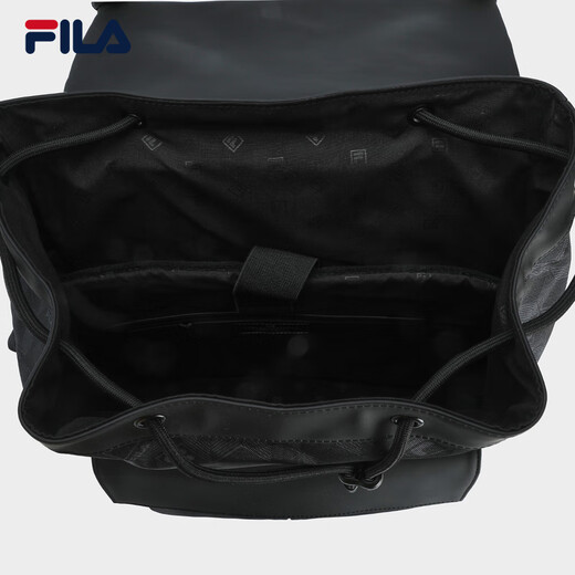 
FILA men's backpack 2024 summer new fashion casual backpack schoolbag large capacity computer imported quality positive black-BK XS