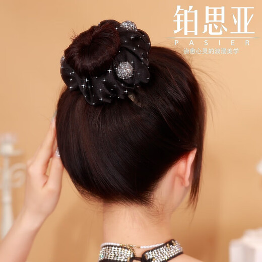 Bosiya starry hairpin hairpin ball headband hair artifact female adult new high-end temperament head flower lazy hair accessories headdress starry sky