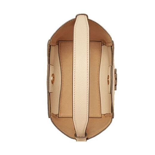 Tory Burch TB Женская сумка McGraw Buckrt Series Solid Color Brand Micro-Label Women's Women's Buckte Один плечевой сумочка [Small] Off-White 74956 724 Длина длины 18 см. Ширина 12,5 см. Высота 19 см.