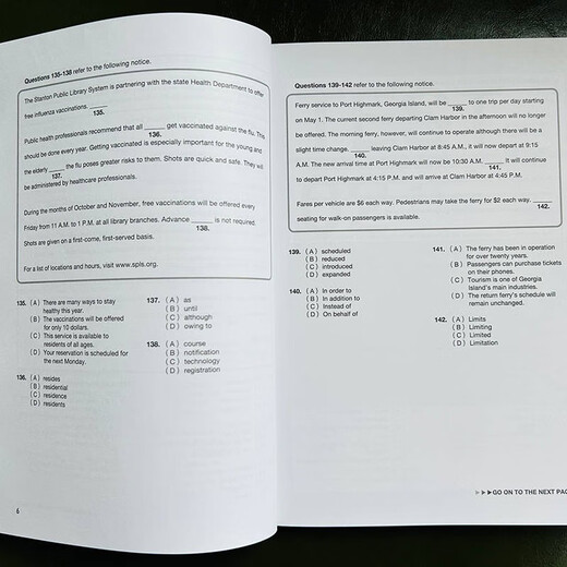 Brandneu, echt, 99 % Lieferung morgen. Neue TOEIC-Datenbank mit echten echten Fragen, Teil 5 6 TOEIC TOEIC-Test