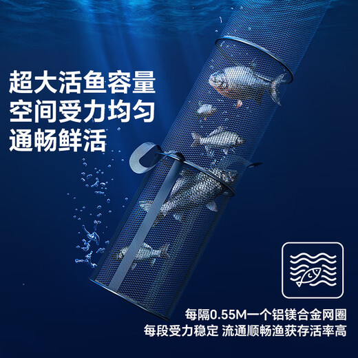 LIANQIU even ball fish guard fisherman bag black pit competitive fish net pocket fishing net rubberized thickened quick-drying small fish guard net fishing gear 45cm 3m black gold round fish guard