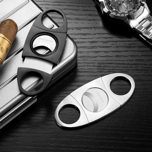 CIGARLOONG cigar scissors are smooth, sharp and durable stainless steel travel portable cigar cutter lightweight cigar cutter