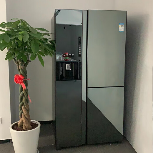 Hitachi (HITACHI) 569L three-door refrigerator originally imported large-capacity automatic ice bar flagship machine vacuum preservation electric door automatic ice making crystal mirror color R-SBS3200XC refresh subsidy