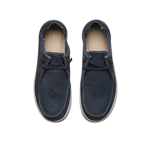 斯凯奇（SKECHERS）男鞋夏季帆布鞋商务休闲鞋软底一脚蹬板鞋66387