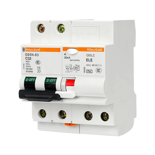 MSHMLG65LE1P2P3P4P protecteur de fuite électronique C65LE petit interrupteur de fuite d'air 6A 1P + N