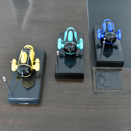 Liangcan Mini-Aufladung, kabellose Fernbedienung, elektrisches U-Boot, Atom-U-Boot, Hovercraft-Schnellboot, spielende kleine Kinder (777-219 blau) + Batterie