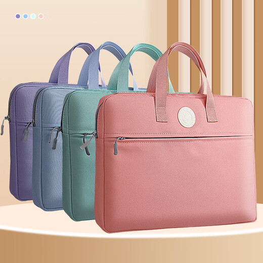 Jianteng Student Storage File Pack Minete de gran capacidad Multi-capa Impermeabiliza la cremallera de trabajo en espesado Bolsa 1 paquete [púrpura] 9201 Protección del medio ambiente 380*300*40 mm