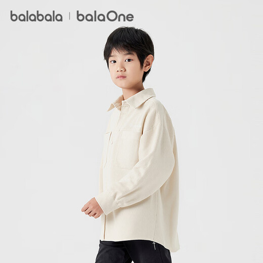 Bala Balaone Boys' Shirt Children's Long Sleeve 2025 Autumn Corduroy Loose Top 208325102102