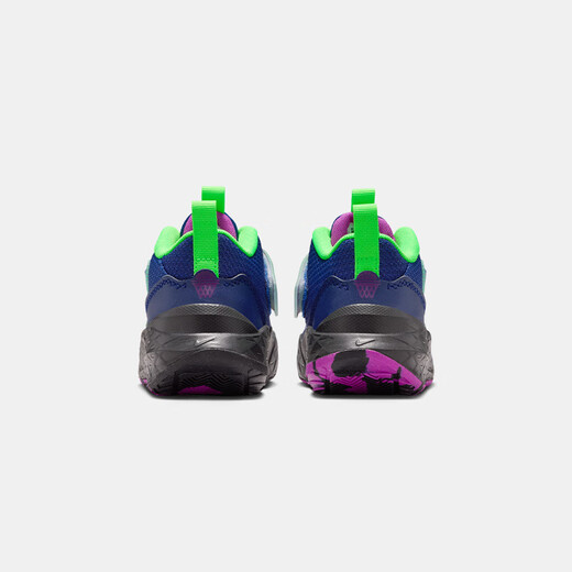 NIKE Nike children's shoes boys' basketball shoes TEAM HUSTLE easy to put on and take off Velcro children's sports shoes for children