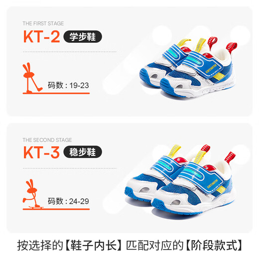 Carter Bunny Toddler Shoes Spring Children's Shoes Mesh Breathable Functional Shoes for Boys Girls Kindergarten Outdoor Shoes Blue and White 20 Inner Length 12.5cm Foot Length 11.5-12.0