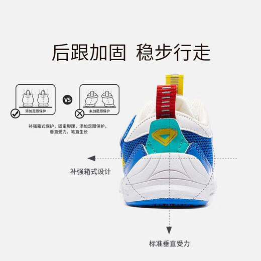 Carter Bunny Toddler Shoes Spring Children's Shoes Mesh Breathable Functional Shoes for Boys Girls Kindergarten Outdoor Shoes Blue and White 20 Inner Length 12.5cm Foot Length 11.5-12.0