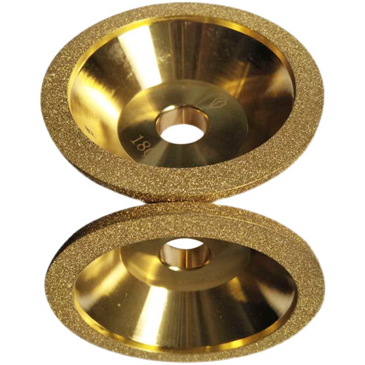 惠利得碗型金刚石45度斜角125外径电镀合金磨刀机斜边 精品125加厚碗砂厚10150#