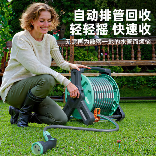 Andeke car wash high-pressure water gun high-pressure flushing flower watering hose hose car brushing water gun non-knot household tap water washing floor newly upgraded and enlarged 30 meters + high-pressure water gun