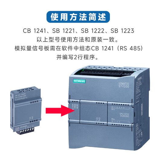 Yue Changsheng 1200PLC signal board CB1241 RS485 communication module SB1221/222/SM1231 CB1241RS485241-1CH30-1