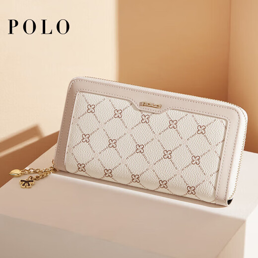 POLO handbag women's wallet women's long card bag clutch bag women's multi-card slot wallet printed women's bag birthday gift