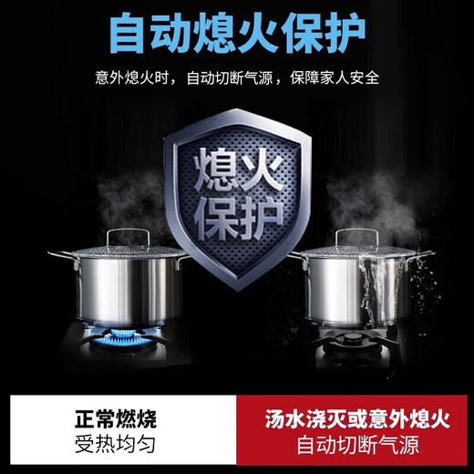 樱花（SAKURA）油烟机燃气灶套装 20方大吸力挥手启停自动清洗双层净滤油网5KW猛火燃气灶宽开孔熄火保护烟灶套装 TA01烟机+B9209燃气灶【天然气】5.0KW