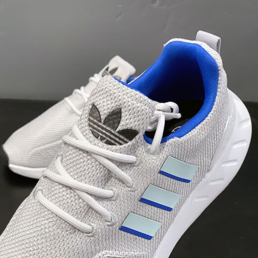 Adidas Clover Women's Shoes 2025 Summer New Retro Sports Shoes Lightweight Shoes Shoes Shoes Absorbing Mesh Breathable Casual Running Shoes GX9203 Gray Blue 37 (230mm)