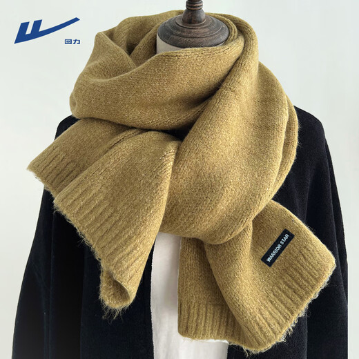 Warrior scarf for men and women in winter, thickened and warm, solid color knitted scarf, outdoor cycling neck protector, wind and cold protection, gift for boyfriend