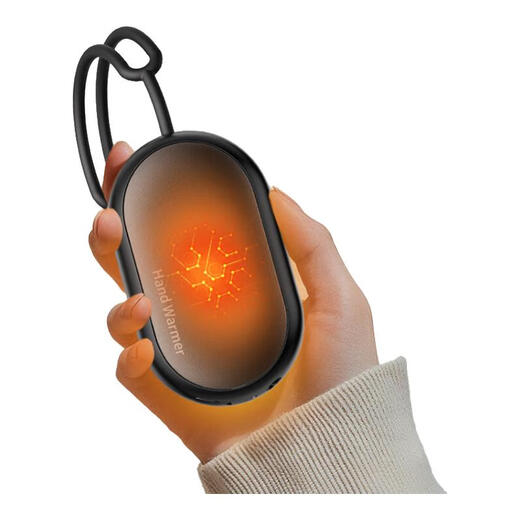 Quality companion 2025 New Year's gift magnetic electric hand warmer one point two points for girls to warm baby explosion-proof warm for boys gift student children's hand warmer hot water bottle usb carry-on portable point black