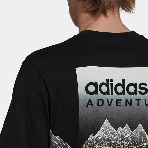 阿迪达斯 （adidas）三叶草短袖男士夏季户外健身训练运动服跑步透气休闲圆领T恤 HK5010 L