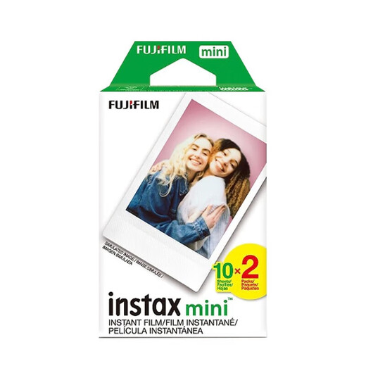 FUJIFILM instant photo paper, suitable for mini7+/7s/8/9/11/12/25/90/link series, 40 sheets of instant photo paper
