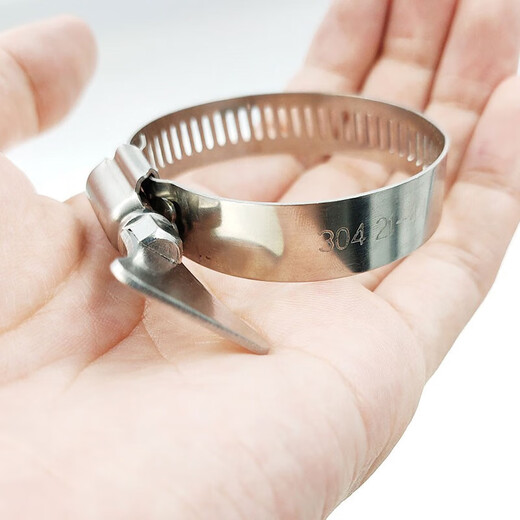 Bingyu BYW-609 304 stainless steel clamp with handle and hose clamp with wrench 18-32mm Chinese and American (10 pieces)