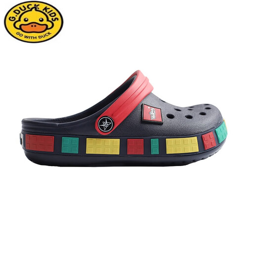 G.Duckkids Sommer Jungen Loch Sandalen Sandalen Anti-Rutsch weicher Sohle Baby Kinder Casual Beach Slipper Big Children's Body Toe Little Lego Saphir Blau Größe 30 Größe 190mm innere Länge