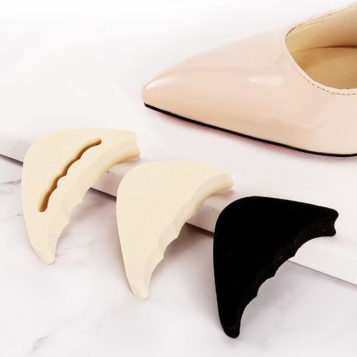HAIYIDUO TELOS HIGH TOE TOE Padena de almohadilla a medio tamaño grande y pequeño Toe anti-Paína anti-Paína y suave anti-cajón anti-tacón de la punta del dedo del pie [negro + beige cada uno]