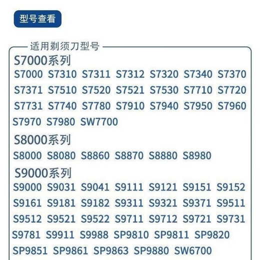 原装飞利浦剃须刀series9000刀头SH90 S9731S9031S9781刀片网 整体头部国产