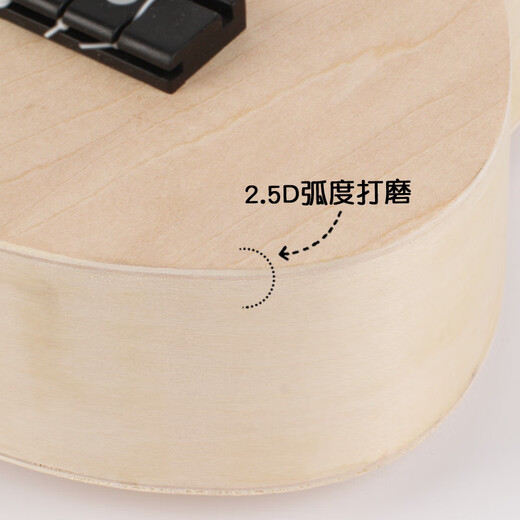 MAUREEN Ukulele ensamblado Diy Guitarra pequeña Material casero Handmade Bag Pintado Graffiti de madera pintado a mano 21 pulgadas Amor + Pigmento + Mochila *