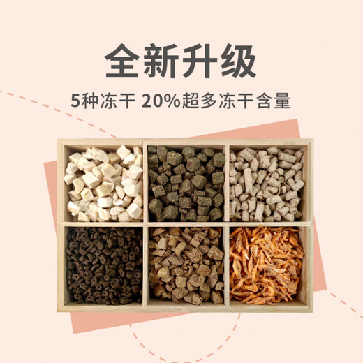 Naimeng Freeze-Dried Grain-Free Fresh Meat Cat Food for Kittens and Adult Cats Contains 80% High-Protein General Cat Food Four-Piece Freeze-Dried Cat Food 5Jin Jin is equal to 0.5kg.