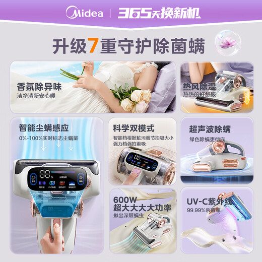 Средство для удаления клещей Midea BC7, двойная чашка с ароматом, 66 мест, высокотемпературная стерилизация и средство для удаления клещей, детская кроватка, пылесос, домашний ручной пылесос и средство для удаления клещей, универсальный рождественский подарок