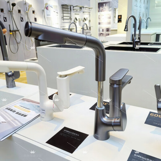 JOMOO's Bucal Lave Buting Tiring Lifting Basin Faucet 3294 Conveniente Lavado Cabello Doble agua Splash Faucet Faucet Cream White 32678-875/WB-Z+ Lanzamiento bucal+ Levantamiento