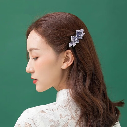 Yidaier High-End Butterfly Hair Clip 2025 Neues leichter Luxus High-End-Strass-Haarnadel-Karten-Geburtstagsgeschenk für Frau und Mutter F3188 [Champagnerfarbe] High-End-Exquisite Brand Spring Clip