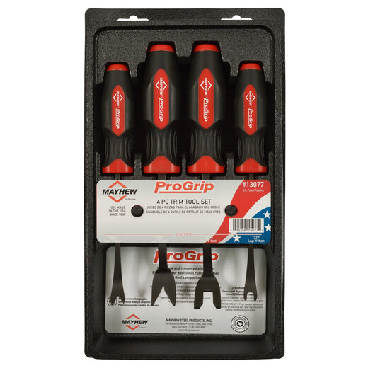 Mayhew-Werkzeuge 13077 Progrip Trim Tool Set Schwarz Oxidationsoberfläche 4-teiliger Set