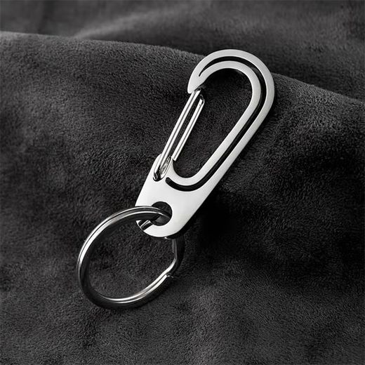 Jin Xiemeng Einfacher Edelstahl-Metall-Metallketten Kreativer Flaschenöffner Auto Schlüsselanhänger Anti-Verlust Taille Hanging Exquisite Schlüsselkette Silber Hufeisen Crack-Send-Schraube Messer