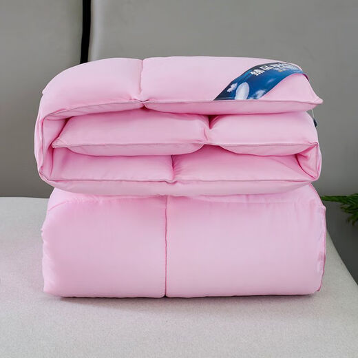 Crystal home textile 95 white goose velvet quilt spring and autumn quilt winter quilt warm double duck down quilt core down quilt thickened 8/*686 pink [has passed the quality inspection] 200x230cm10Jin [Jin equals 0.5 kg] Thickened winter quilt