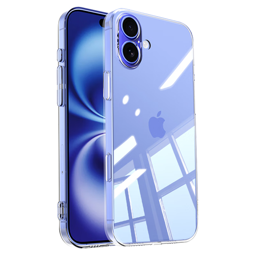 浪龙适用苹果16手机壳 iPhone16Plus保护套 超薄透明镜头全包防摔硅胶软壳 简约个性男女款手机壳 iPhone16Plus（A3291）透明白 新升级镜头全包透明防摔硅胶软壳