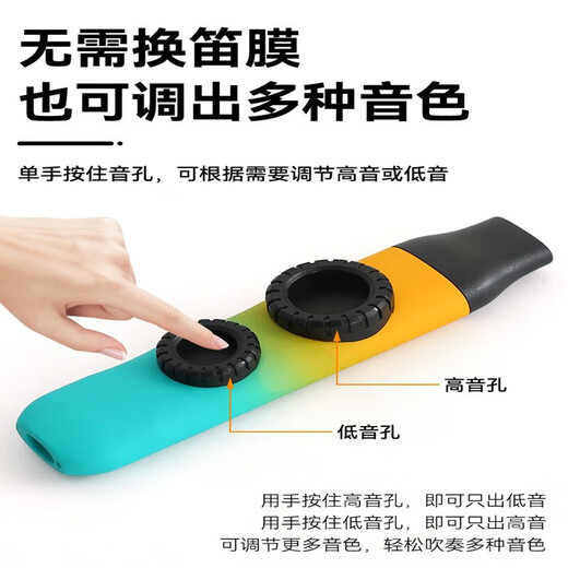 Le nouveau type de flûte jouant à la flûte Shanbeicazu bipsera si vous ne l'apprendra pas. La peau est gris et blanc gradient + tête de flûte + peau est en trois couleurs gradient + tête de flûte + longe + film de flûte