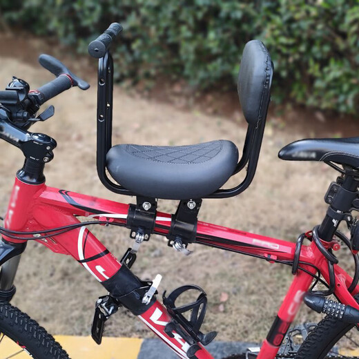 
Lingyunhe bicycle child seat front with baby mountain bike portable fast disassembly bicycle speed change bike road bike baby seat upgrade full fence + folding foot pedal [no tools required Quick disassembly]